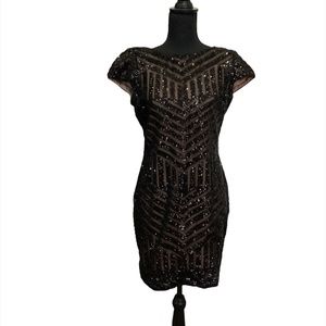 Dress the Population Sequin Cocktail Dress